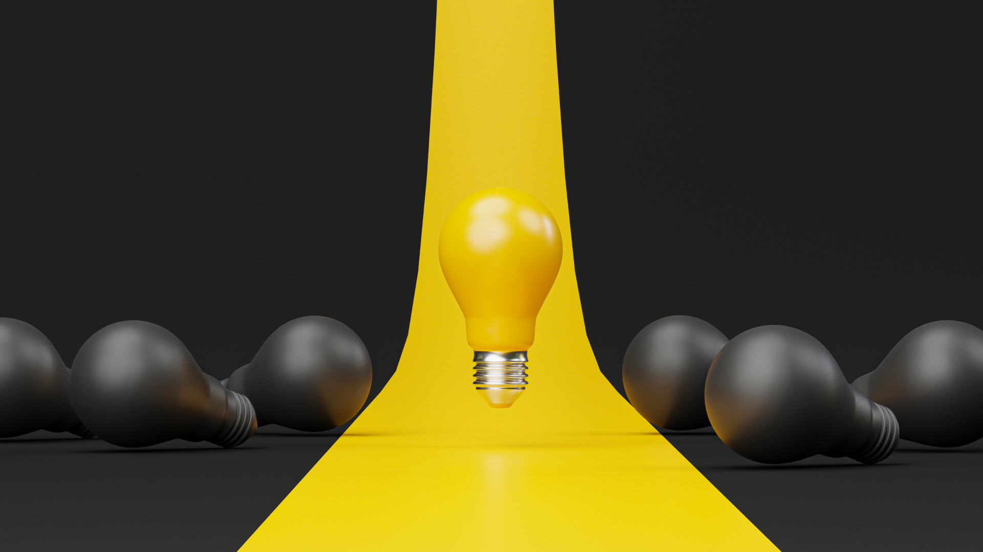 Light bulb shown to emphasize differentiation